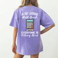 Legendary Math Coach Mathematics Calculator Math Teacher Women's Comfort Colors T-Shirt Back Print Violet Legendary Math Coach Mathematics Calculator Math Teacher Women's Comfort Colors T-Shirt Back Print Violet