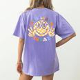 Let's Learn Today First Day Of School For Teacher Student Women's Comfort Colors T-Shirt Back Print Violet