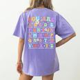 You Are Letters Alphabet Learn ABCs Inspiration Teacher Life Women's Comfort Colors T-Shirt Back Print Violet You Are Letters Alphabet Learn ABCs Inspiration Teacher Life Women's Comfort Colors T-Shirt Back Print Violet