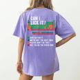 Can I Lick It Periodic Table Science Teacher Chemistry Women's Comfort Colors T-Shirt Back Print Violet Can I Lick It Periodic Table Science Teacher Chemistry Women's Comfort Colors T-Shirt Back Print Violet
