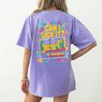 Can I Lick It Periodic Table Science Teacher Men Women Women's Comfort Colors T-Shirt Back Print Violet