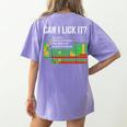 Can I Lick It Periodic Table Science Teacher Student Women's Comfort Colors T-Shirt Back Print Violet Can I Lick It Periodic Table Science Teacher Student Women's Comfort Colors T-Shirt Back Print Violet