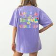 Life Is Hard Visuals Help Special Education Teacher SPED Women's Comfort Colors T-Shirt Back Print Violet
