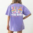 Most Likely To Read Books All Summer Teacher Student Women's Comfort Colors T-Shirt Back Print Violet Most Likely To Read Books All Summer Teacher Student Women's Comfort Colors T-Shirt Back Print Violet