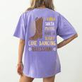 Line Dancing Choreographed Group Dancer Dance Teacher Women's Comfort Colors T-Shirt Back Print Violet Line Dancing Choreographed Group Dancer Dance Teacher Women's Comfort Colors T-Shirt Back Print Violet