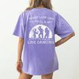 Line Dancing Choreographer Dance Teacher Group Performer Men Women Girls Kids Women's Comfort Colors T-Shirt Back Print Violet Line Dancing Choreographer Dance Teacher Group Performer Men Women Girls Kids Women's Comfort Colors T-Shirt Back Print Violet
