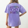 Little Mr Miss SMARTY PANTS Graduation Alumni Teacher Women's Comfort Colors T-Shirt Back Print Violet Little Mr Miss SMARTY PANTS Graduation Alumni Teacher Women's Comfort Colors T-Shirt Back Print Violet