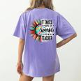 It Take Lots Of Sparkle To Be A Teacher With Sunflower Women's Comfort Colors T-Shirt Back Print Violet It Take Lots Of Sparkle To Be A Teacher With Sunflower Women's Comfort Colors T-Shirt Back Print Violet