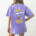 I Love Bee-Ing A Special Education Teacher Honey Bee Job For Men Women Women's Comfort Colors T-Shirt Back Print Violet I Love Bee-Ing A Special Education Teacher Honey Bee Job For Men Women Women's Comfort Colors T-Shirt Back Print Violet