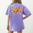 Love First Grade Happy Fall Thanksgiving Women 1st Teacher Women's Comfort Colors T-Shirt Back Print Violet Love First Grade Happy Fall Thanksgiving Women 1st Teacher Women's Comfort Colors T-Shirt Back Print Violet