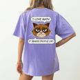 I Love Math It Makes People Cry Math Teacher Women's Comfort Colors T-Shirt Back Print Violet I Love Math It Makes People Cry Math Teacher Women's Comfort Colors T-Shirt Back Print Violet