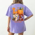 Love Preschool Teacher Turkey Thanksgiving Autumn Fall Women's Comfort Colors T-Shirt Back Print Violet Love Preschool Teacher Turkey Thanksgiving Autumn Fall Women's Comfort Colors T-Shirt Back Print Violet
