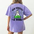 Mad Scientist Science Teacher Halloween Costume Teen Girls Women's Comfort Colors T-Shirt Back Print Violet Mad Scientist Science Teacher Halloween Costume Teen Girls Women's Comfort Colors T-Shirt Back Print Violet