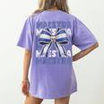 Maestra El Salvador Coquette Bow Hispanic Spanish Teacher Women's Comfort Colors T-Shirt Back Print Violet Maestra El Salvador Coquette Bow Hispanic Spanish Teacher Women's Comfort Colors T-Shirt Back Print Violet