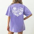 Maestra Spanish Teacher Women's Comfort Colors T-Shirt Back Print Violet