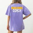 Mahjong Coach Coaching Trainer Teacher Women's Comfort Colors T-Shirt Back Print Violet Mahjong Coach Coaching Trainer Teacher Women's Comfort Colors T-Shirt Back Print Violet