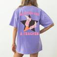 Man I Feel Like A Teacher Retro Western Country Cowgirl Women's Comfort Colors T-Shirt Back Print Violet Man I Feel Like A Teacher Retro Western Country Cowgirl Women's Comfort Colors T-Shirt Back Print Violet