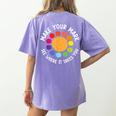 Make Your Mark For a International Dot Day Teacher Dot Lover Women's Comfort Colors T-Shirt Back Print Violet Make Your Mark For a International Dot Day Teacher Dot Lover Women's Comfort Colors T-Shirt Back Print Violet