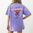 Marvel Spider-Man Teachers Are Super Heroes Women's Comfort Colors T-Shirt Back Print Violet Marvel Spider-Man Teachers Are Super Heroes Women's Comfort Colors T-Shirt Back Print Violet