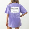 Matching Group Halloween Costume For Teachers Women's Comfort Colors T-Shirt Back Print Violet