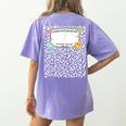 Matching Group Halloween Teacher Composition Book Notebook Women's Comfort Colors T-Shirt Back Print Violet Matching Group Halloween Teacher Composition Book Notebook Women's Comfort Colors T-Shirt Back Print Violet