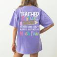 Matching Teachers Last Day Of School Teacher Besties Women's Comfort Colors T-Shirt Back Print Violet Matching Teachers Last Day Of School Teacher Besties Women's Comfort Colors T-Shirt Back Print Violet