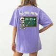 Do The Math 67 Meme Joke Halloween Skeleton Math Teacher Women's Comfort Colors T-Shirt Back Print Violet Do The Math 67 Meme Joke Halloween Skeleton Math Teacher Women's Comfort Colors T-Shirt Back Print Violet