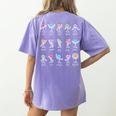 Math Equation Figures Algebra Dance Nerdy Teacher Joke For Men Women Girls Kids Women's Comfort Colors T-Shirt Back Print Violet