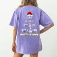 Math Equation Merry Xmas Season Teacher Christmas Tree Women's Comfort Colors T-Shirt Back Print Violet Math Equation Merry Xmas Season Teacher Christmas Tree Women's Comfort Colors T-Shirt Back Print Violet