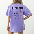 Math Graphs Mathematics Math Teacher Women's Comfort Colors T-Shirt Back Print Violet Math Graphs Mathematics Math Teacher Women's Comfort Colors T-Shirt Back Print Violet