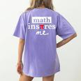 Math Inspires Me Spelled With Pi Day Teacher Women's Comfort Colors T-Shirt Back Print Violet Math Inspires Me Spelled With Pi Day Teacher Women's Comfort Colors T-Shirt Back Print Violet