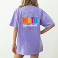 Math Interventionist Teacher Coach Squad Mathematics STEM Women's Comfort Colors T-Shirt Back Print Violet Math Interventionist Teacher Coach Squad Mathematics STEM Women's Comfort Colors T-Shirt Back Print Violet