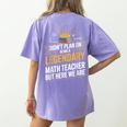 Math Teacher For Algebra Lovers Mathematics Women's Comfort Colors T-Shirt Back Print Violet Math Teacher For Algebra Lovers Mathematics Women's Comfort Colors T-Shirt Back Print Violet