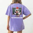 Math Teacher Chicken Mathemachicken Pun Women's Comfort Colors T-Shirt Back Print Violet Math Teacher Chicken Mathemachicken Pun Women's Comfort Colors T-Shirt Back Print Violet
