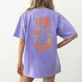 Math Teacher Nerd Student Halloween Trig Or Treat Women's Comfort Colors T-Shirt Back Print Violet