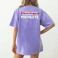 Mathlete For Math Team Students Algebra Math Teacher Women's Comfort Colors T-Shirt Back Print Violet Mathlete For Math Team Students Algebra Math Teacher Women's Comfort Colors T-Shirt Back Print Violet
