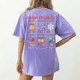 Merry Syllables Teacher Christmas Educational Kids Women's Comfort Colors T-Shirt Back Print Violet Merry Syllables Teacher Christmas Educational Kids Women's Comfort Colors T-Shirt Back Print Violet