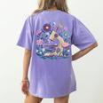Microscope Flower Butterfly Biology Science Teacher Student Women's Comfort Colors T-Shirt Back Print Violet Microscope Flower Butterfly Biology Science Teacher Student Women's Comfort Colors T-Shirt Back Print Violet