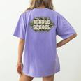 Middle School Camo Retro Back To School Teachers Women's Comfort Colors T-Shirt Back Print Violet Middle School Camo Retro Back To School Teachers Women's Comfort Colors T-Shirt Back Print Violet