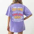 Middle School English Teacher Halloween Costume For Men Women Women's Comfort Colors T-Shirt Back Print Violet Middle School English Teacher Halloween Costume For Men Women Women's Comfort Colors T-Shirt Back Print Violet