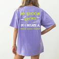 Middle School Teacher Halloween Costume Shirt Lazy Women's Comfort Colors T-Shirt Back Print Violet Middle School Teacher Halloween Costume Shirt Lazy Women's Comfort Colors T-Shirt Back Print Violet