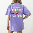 Mothers Day For Teacher Dog Lover Dog Mom Teacher Women's Comfort Colors T-Shirt Back Print Violet Mothers Day For Teacher Dog Lover Dog Mom Teacher Women's Comfort Colors T-Shirt Back Print Violet