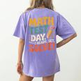 Motivational Math Test Day Shirt Testing Shirts For Teachers Women's Comfort Colors T-Shirt Back Print Violet Motivational Math Test Day Shirt Testing Shirts For Teachers Women's Comfort Colors T-Shirt Back Print Violet