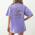 Motivational Progress Over Perfection Back To School Teacher Women's Comfort Colors T-Shirt Back Print Violet Motivational Progress Over Perfection Back To School Teacher Women's Comfort Colors T-Shirt Back Print Violet