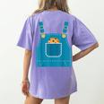 Mouse Halloween Costume Book Cookie Teacher Student Women's Comfort Colors T-Shirt Back Print Violet