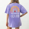 Multilingual Squad Multilingual Teacher Appreciation Kids Women's Comfort Colors T-Shirt Back Print Violet Multilingual Squad Multilingual Teacher Appreciation Kids Women's Comfort Colors T-Shirt Back Print Violet