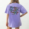 Music Education Matters Music Teacher Appreciation Women Women's Comfort Colors T-Shirt Back Print Violet Music Education Matters Music Teacher Appreciation Women Women's Comfort Colors T-Shirt Back Print Violet