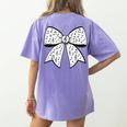 Music Notes Coquette Bow Music Teacher School Musician Band Women's Comfort Colors T-Shirt Back Print Violet Music Notes Coquette Bow Music Teacher School Musician Band Women's Comfort Colors T-Shirt Back Print Violet