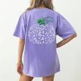 Music Notes Pumpkin Fall Music Teacher Women's Comfort Colors T-Shirt Back Print Violet Music Notes Pumpkin Fall Music Teacher Women's Comfort Colors T-Shirt Back Print Violet