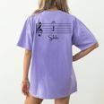 Music Notes Shirt Shh Quarter Fermata Teacher Women's Comfort Colors T-Shirt Back Print Violet Music Notes Shirt Shh Quarter Fermata Teacher Women's Comfort Colors T-Shirt Back Print Violet